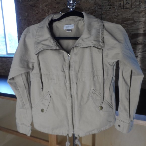 Ann Taylor Loft Petite Tan Jacket - Picture 1 of 3